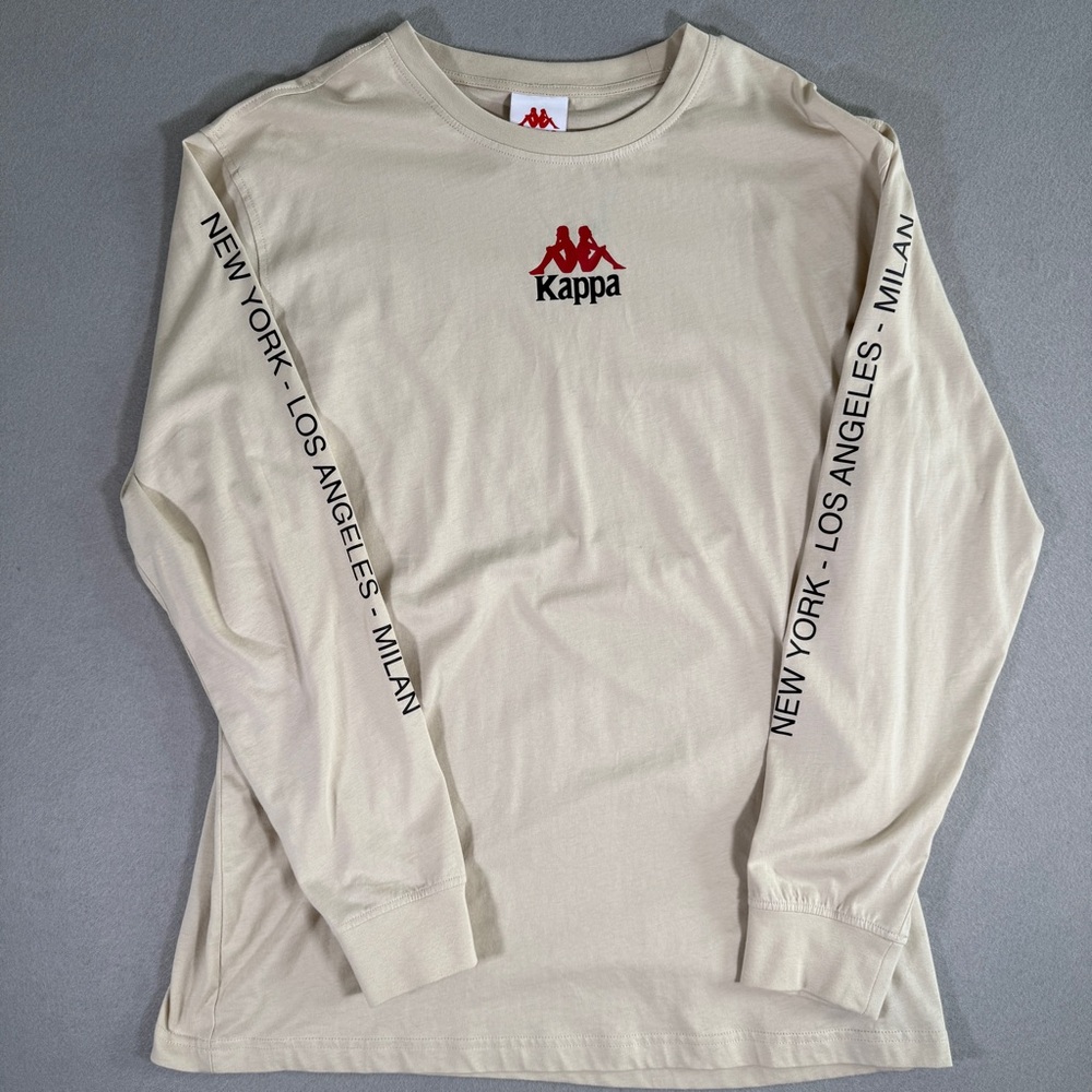 Kappa Men's Beige Long Sleeve Tee with City Print
